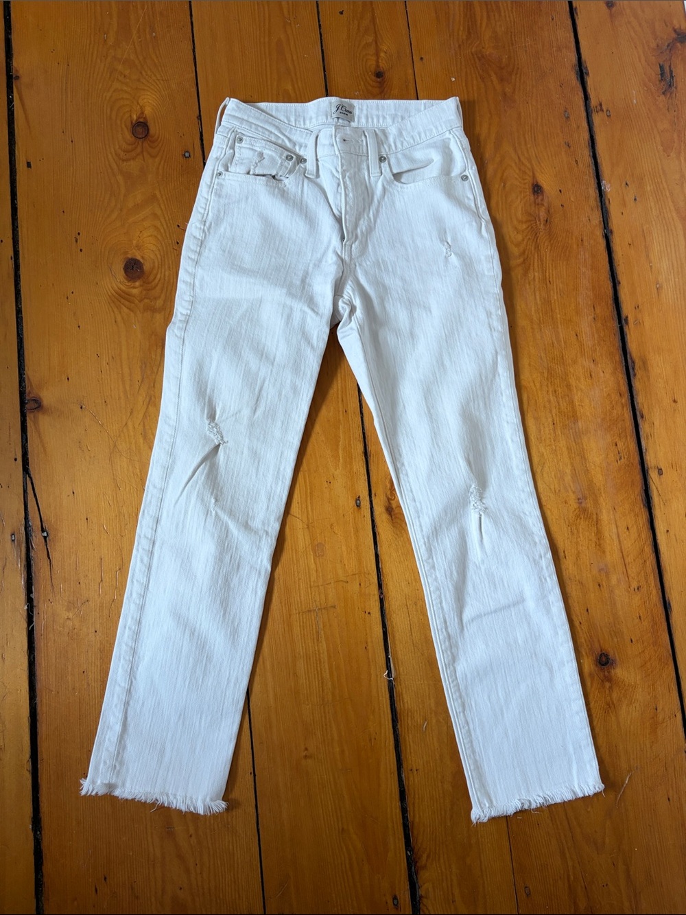 J. Crew White Women's Boyfriend Jeans